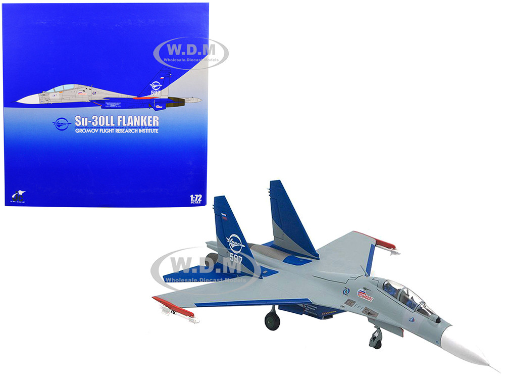 Sukhoi Su-30LL Flanker-C Fighter Aircraft "Gromov Flight Research Institute, Ramenskoye AB, Russia" (1997) 1/72 Diecast Model by JC Wings diecast model