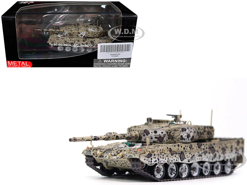 Leopard 2A4 Main Battle Tank "Jaguar Scheme" Austrian Army "Armor Premium" Series 1/72 Diecast Model by Panzerkampf diecast model