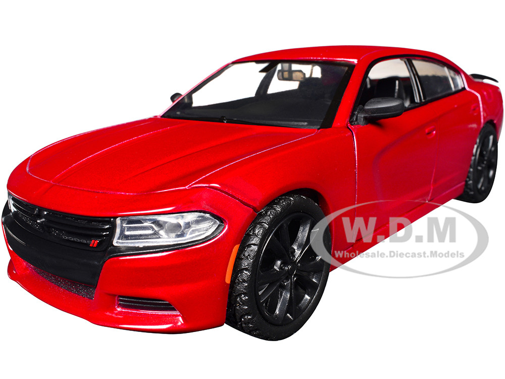 2023 Dodge Charger SXT Red Metallic "Timeless Legends" Series 1/24 Diecast Model Car by Motormax diecast model