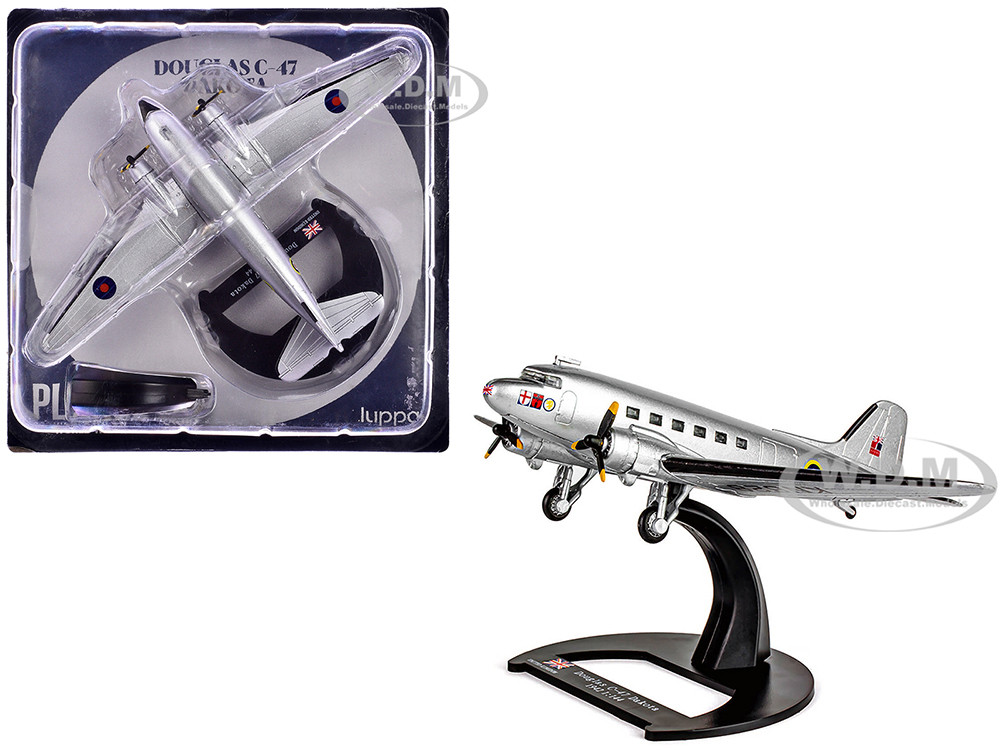 Douglas C-47 Dakota Transport Aircraft "Field Marshal Montgomery, No. 24 Squadron" Royal Air Force (1945) "Planes of World War II" Series 1/144 Diecast Model Airplane by Luppa diecast model