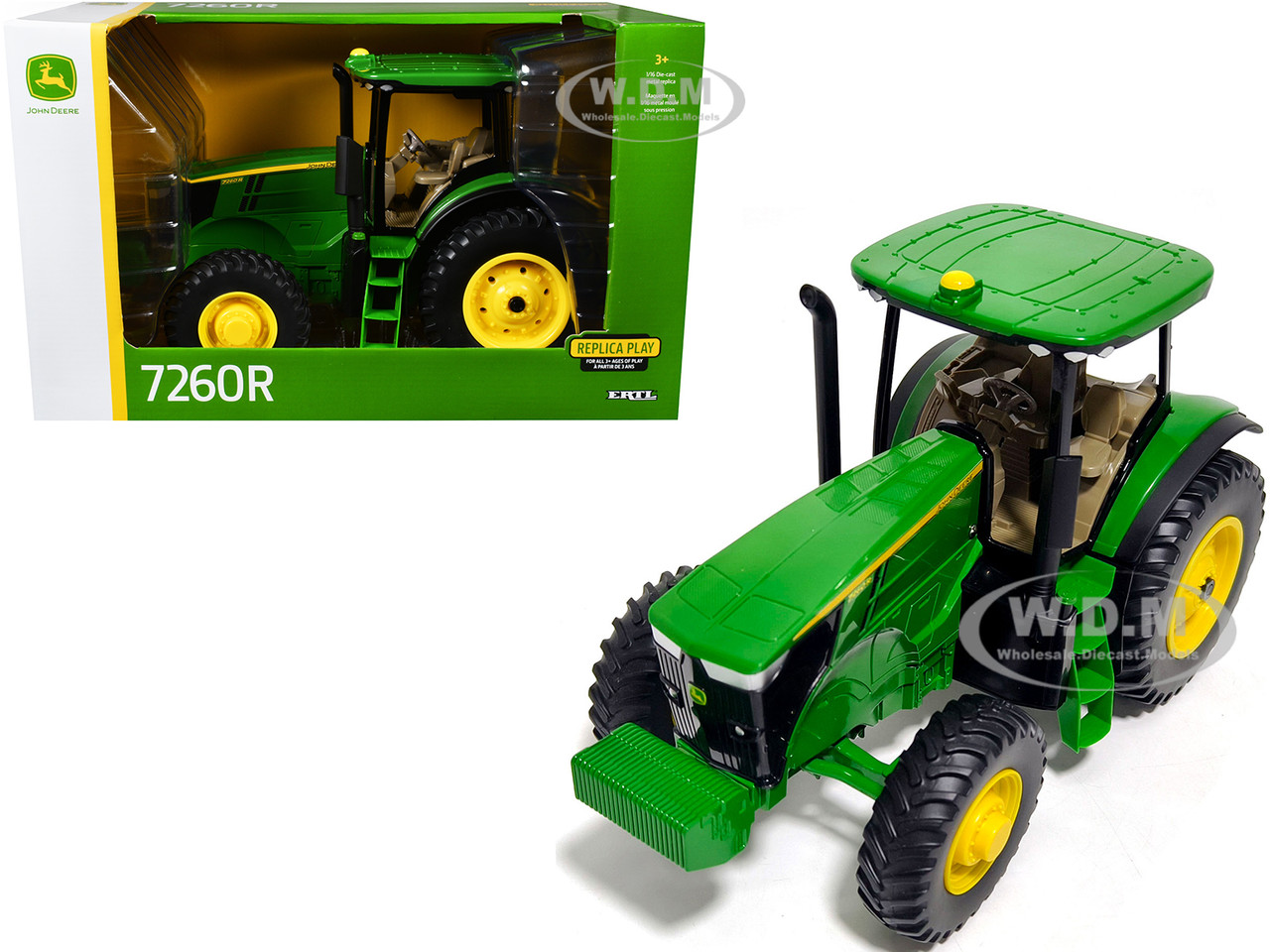 John Deere 7260R Tractor "Replica Play" Series 1/16 Diecast Model by ERTL TOMY diecast model