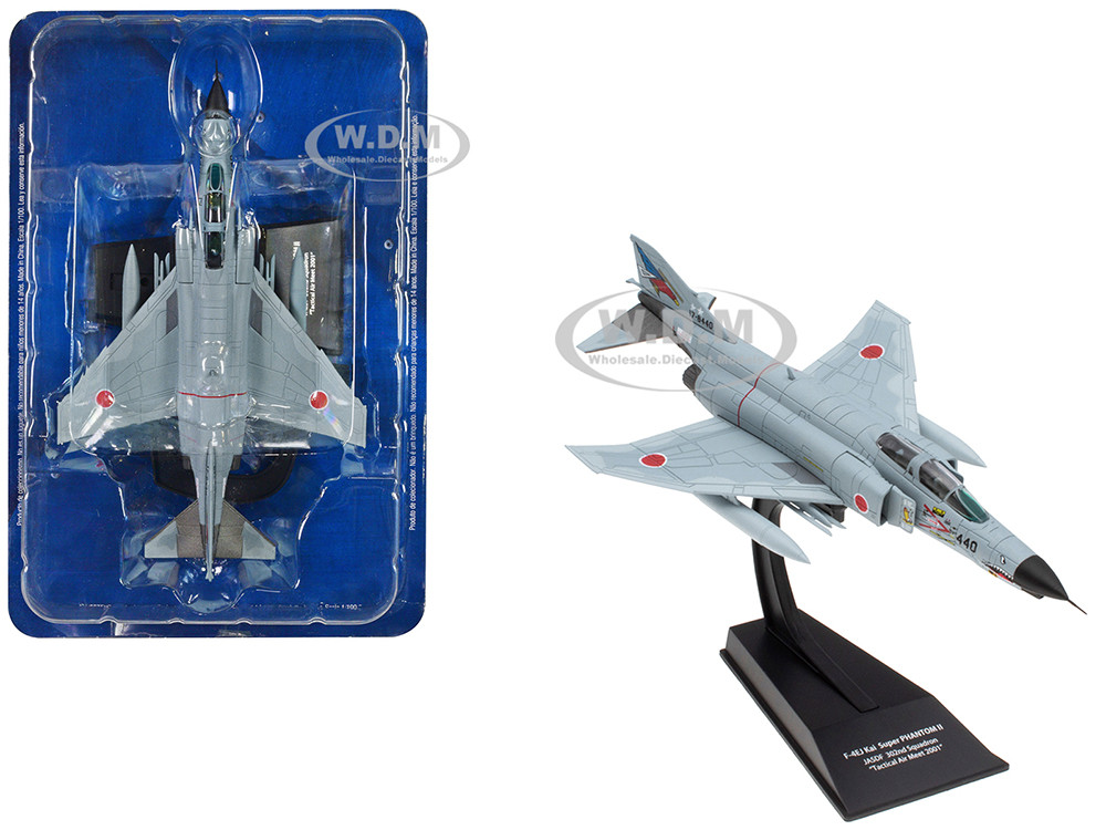 Mitsubishi F-4EJ Kai Super Phantom II Fighter Aircraft "302nd Squadron, 83rd Air Wing, Tactical Air Meet" (2001) Japan Air Self-Defense Force 1/100 Diecast Model by Hachette Collections diecast model