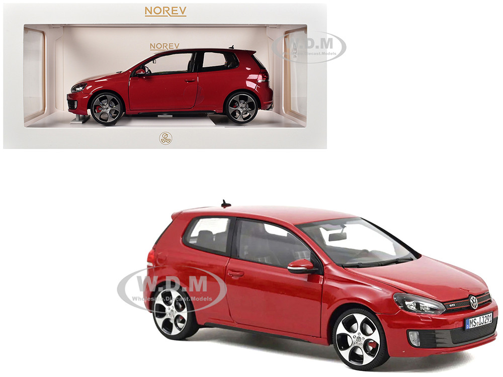2009 Volkswagen Golf VI GTI Tornado Red 1/18 Diecast Model Car by Norev diecast model