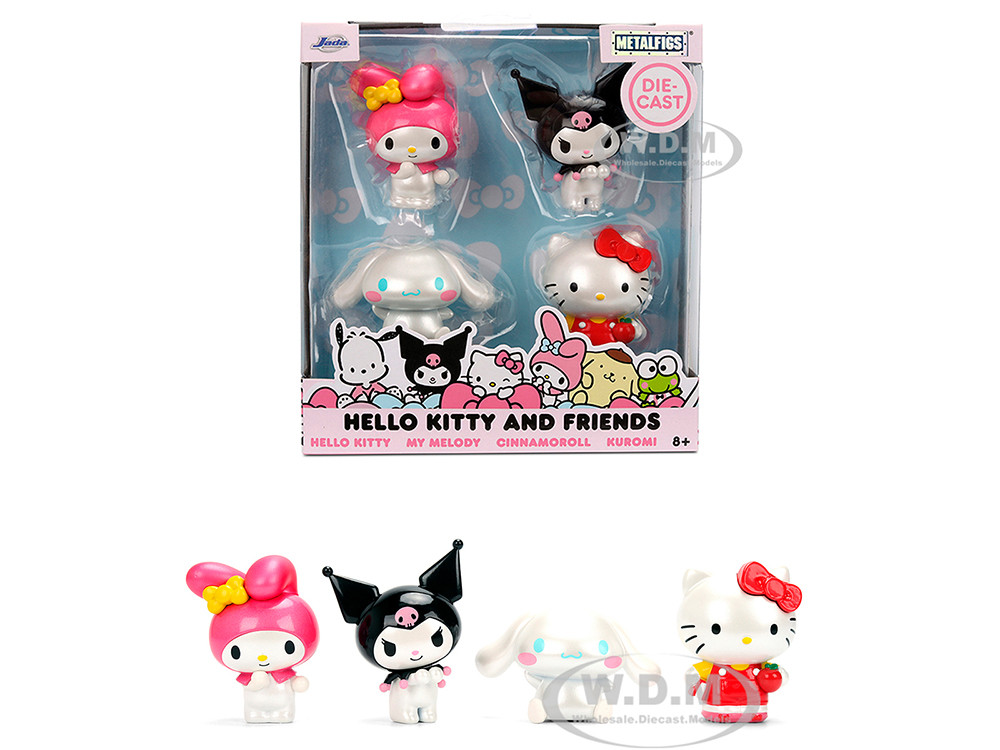 Set of 4 Diecast Figures "Hello Kitty and Friends" Franchise "Metalfigs" Series Diecast models by Jada diecast model