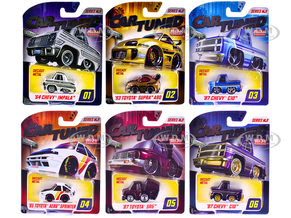 Mijo Exclusives Series MJ1 Set of 6 Pieces Diecast Model Cars by CarTuned diecast model