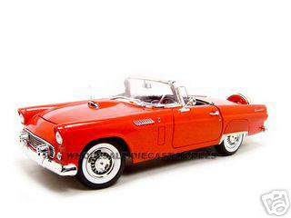 1956 Ford Thunderbird Red 1/18 Diecast Model Car by Motormax diecast model