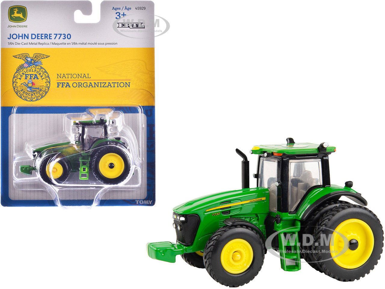 John Deere 7730 Tractor Green with Dual Wheels "National FFA Organization" 1/64 Diecast Model by ERTL TOMY diecast model