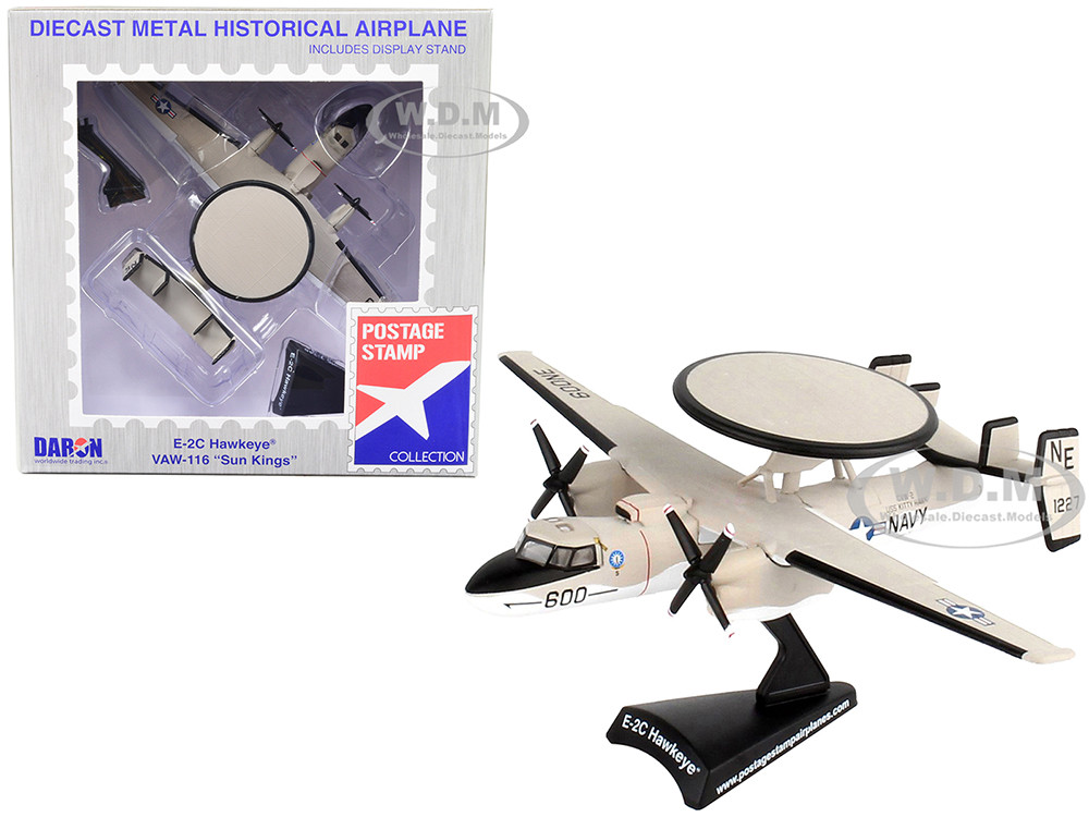 Northrop Grumman E-2C Hawkeye Aircraft "VAW-116 Sun Kings" United States Navy 1/145 Diecast Model Airplane by Postage Stamp diecast model