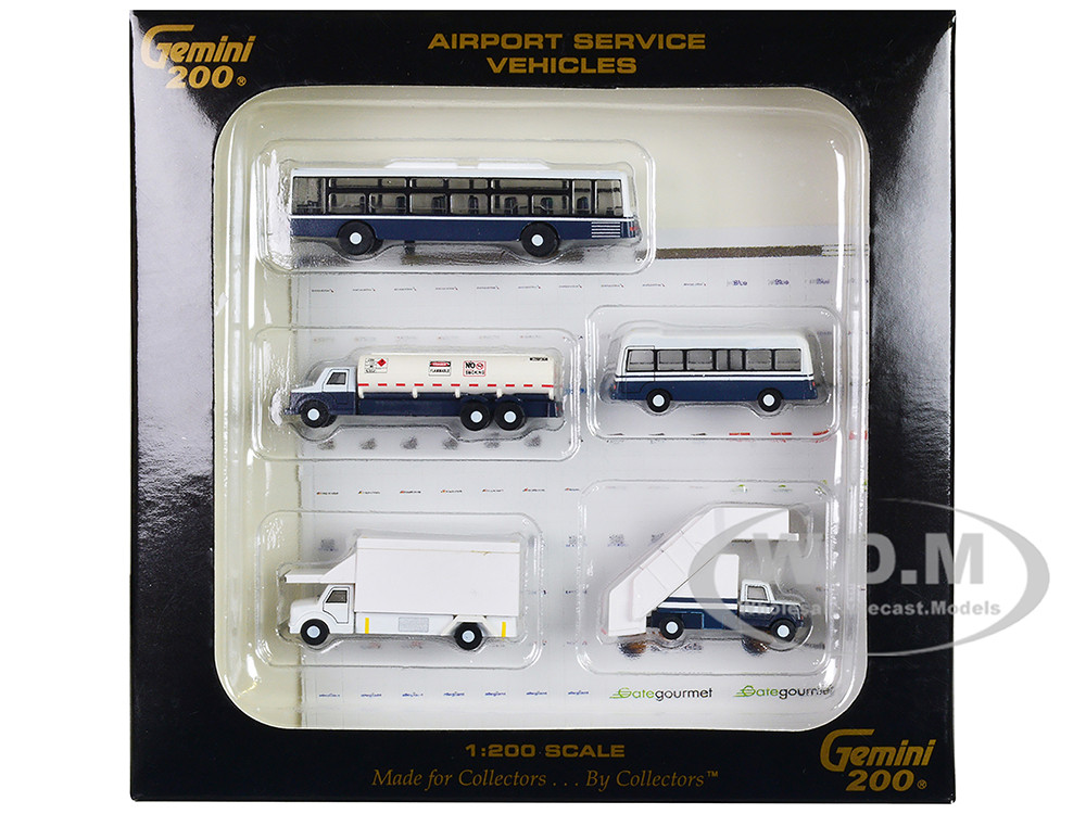 Airport Service Vehicles Set of 5 pieces "Gemini 200" Series Diecast Models by GeminiJets diecast model
