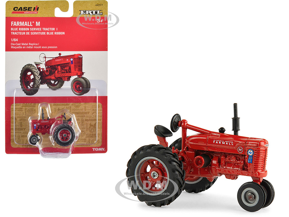 Farmall M "Blue Ribbon" Service Tractor Red "Case IH Agriculture" 1/64 Diecast Model by ERTL TOMY diecast model