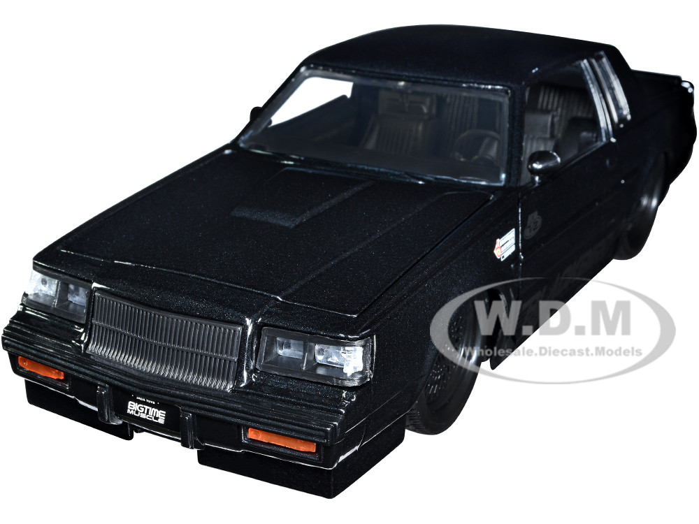 1987 Buick Grand National Black Metallic "Blackbird" "Bigtime Muscle" Series 1/24 Diecast Model Car by Jada diecast model