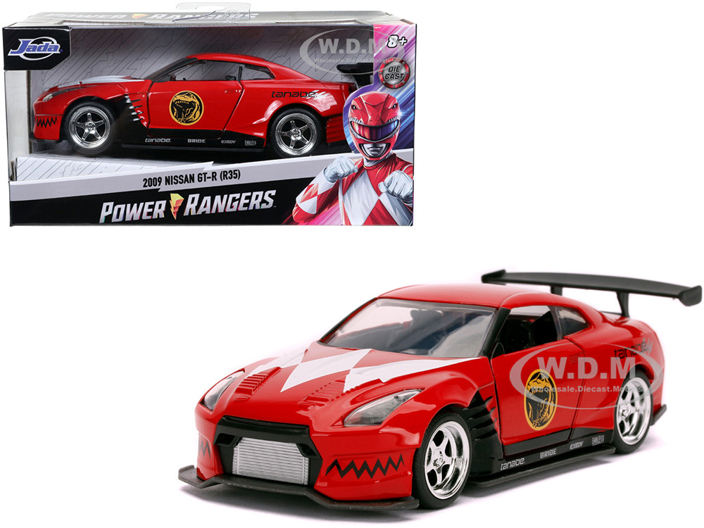 2009 Nissan GT-R (R35) Red Red Ranger's "Power Rangers" 1/32 Diecast Model Car by Jada diecast model