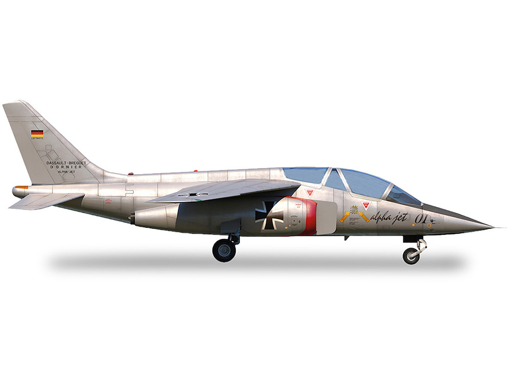 Dassault Alpha Jet Aircraft "01 Prototype" Registration AT24 "Military" Series 1/72 Diecast Model Airplane by Herpa diecast model