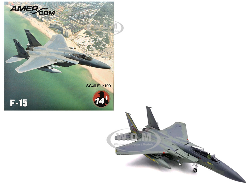 McDonnell Douglas F-15A Eagle Aircraft "Spittin Kittens, 5th Fighter-Interceptor Squadron, Tactical Air Command, Minot AFB" (1985) United States Air Force 1/100 Diecast Model Airplane diecast model