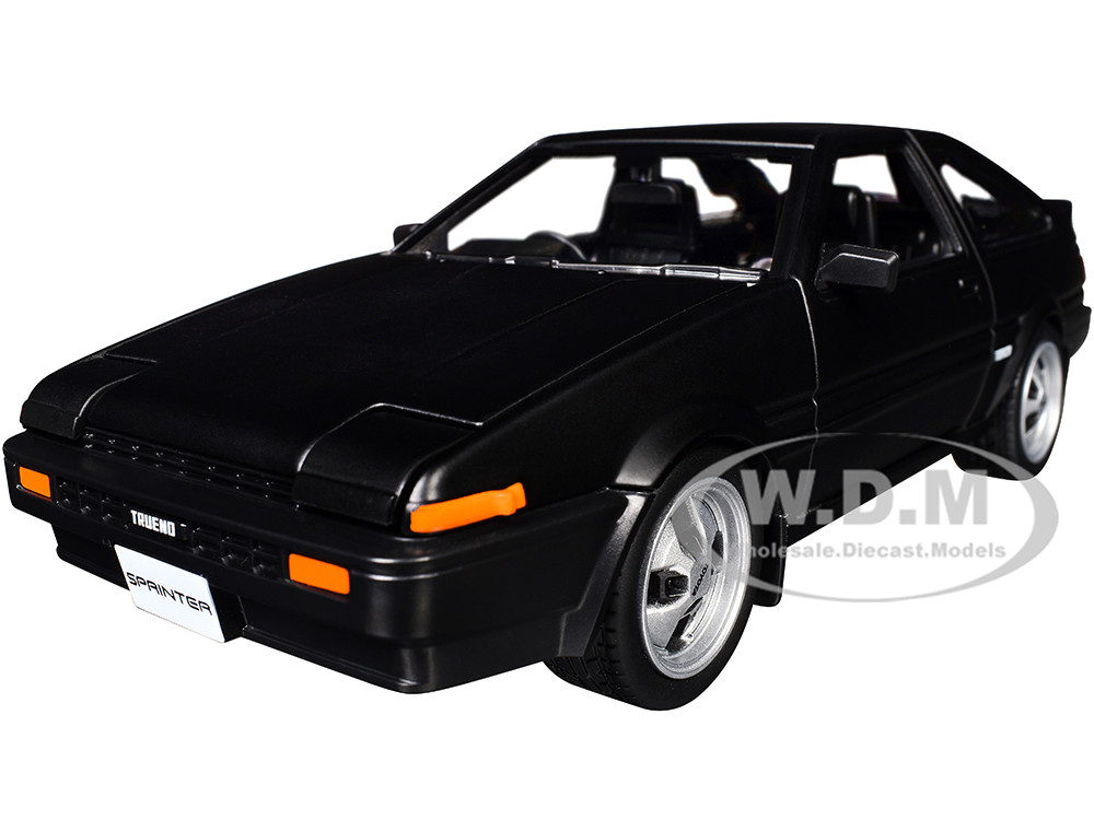 Toyota Sprinter Trueno AE86 RHD (Right Hand Drive) Matt Black "Special Edition" Series 1/24 Diecast Model Car by Maisto diecast model
