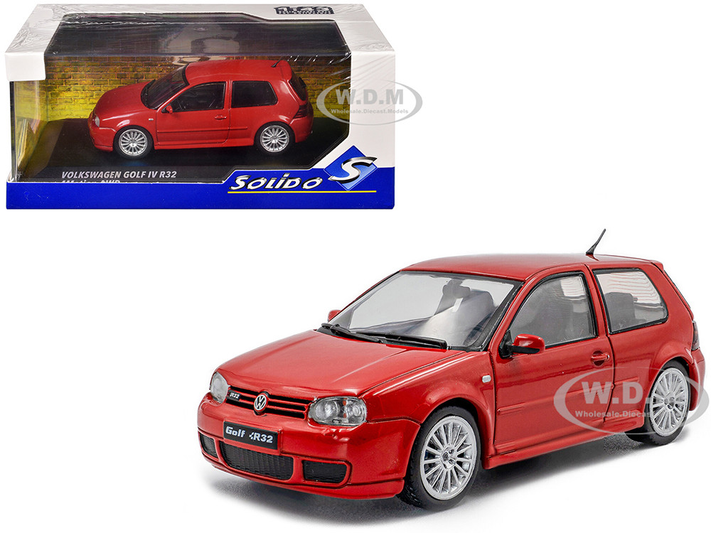 2003 Volkswagen Golf IV R32 Toronto Red 1/43 Diecast Model Car by Solido diecast model