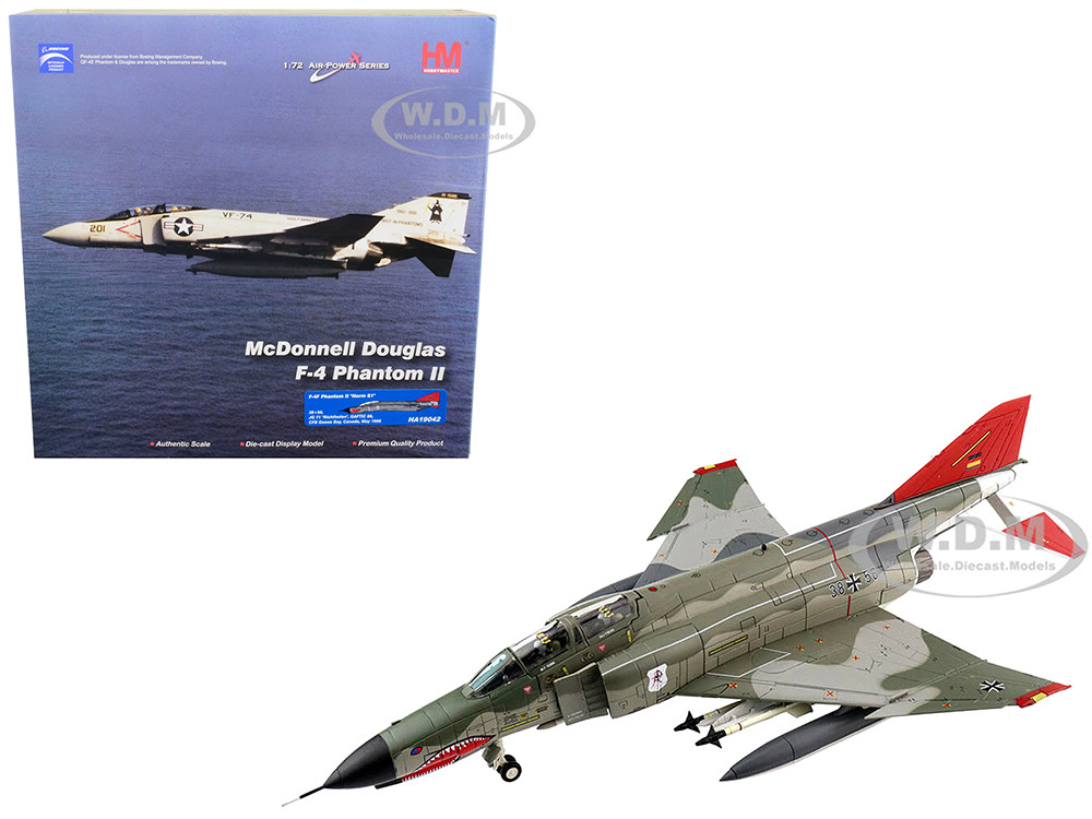 McDonnell Douglas F-4F Phantom II "Norm 81" Fighter Aircraft "JG 71 "Richthofen", GAFTIC 86, CFB Goose Bay, Canada" (May 1986) "Air Power Series" 1/72 Diecast Model by Hobby Master diecast model