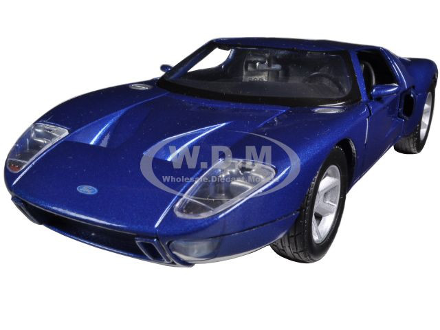 Ford GT Blue 1/24 Diecast Car Model by Motormax diecast model