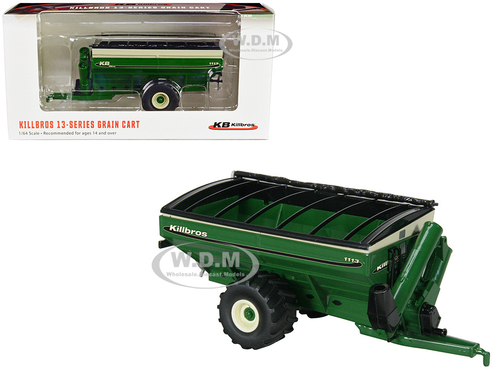 Killbros 1113 Grain Cart with Flotation Tires Green 1/64 Diecast Model by SpecCast diecast model