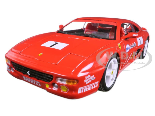 Ferrari F355 Challenge #1 Red 1/24 Diecast Model Car by Bburago diecast model