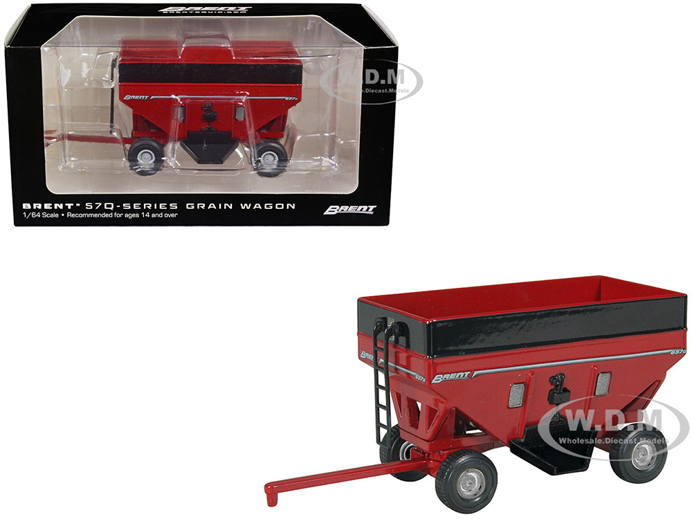 Brent 657Q Grain Train Wagon Red 1/64 Diecast Model by SpecCast diecast model