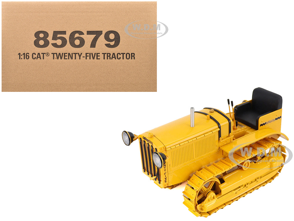 CAT Caterpillar Twenty Five Tractor Yellow "Vintage" Series 1/16 Diecast Model by Diecast Masters diecast model