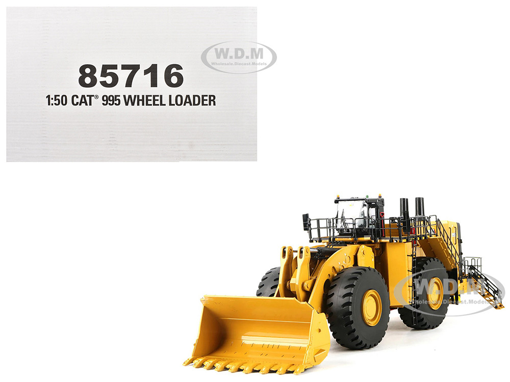 CAT Caterpillar 995 Wheel Loader Yellow "High Line Series" 1/50 Diecast Model by Diecast Masters diecast model