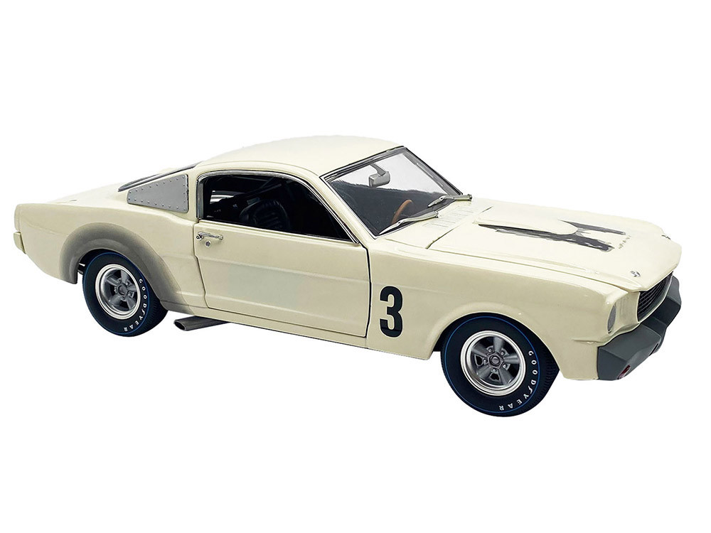 1965 Shelby GT350R Prototype #3 White Limited Edition to 312 pieces Worldwide 1/18 Diecast Model Car by ACME diecast model