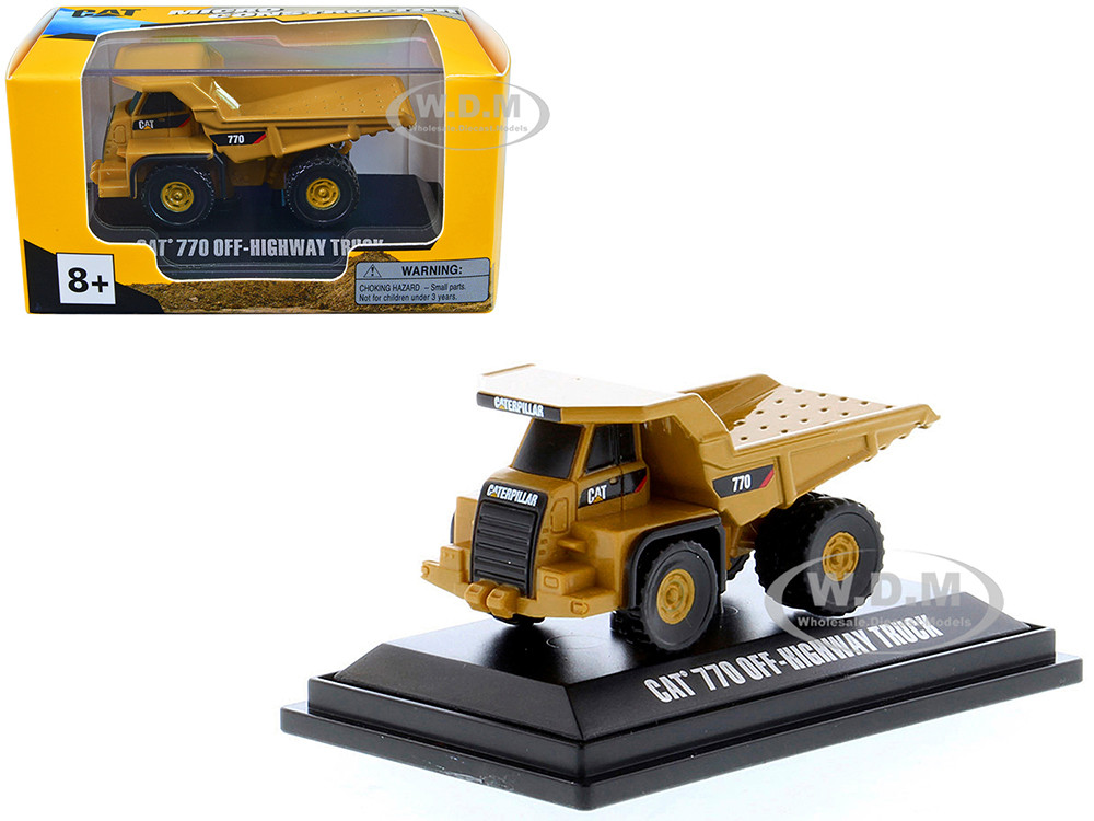 CAT Caterpillar 770 OffHighway Truck Yellow "Micro-Constructor" Series Diecast Model by Diecast Masters diecast model