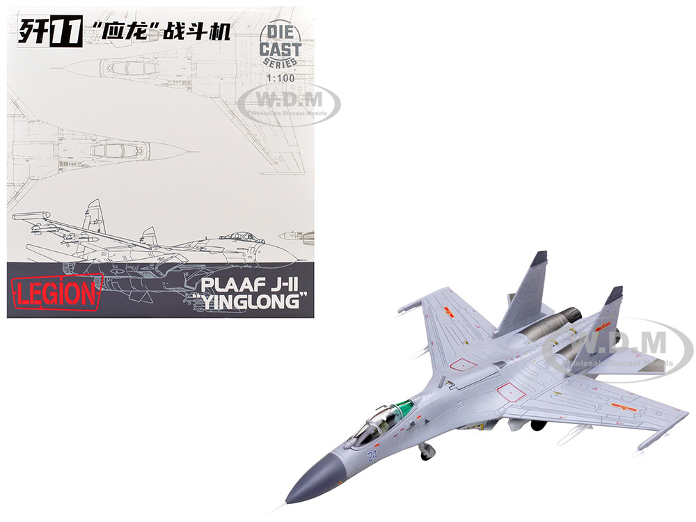 Shenyang J-11BH Yinglong Aircraft "Blue 24" (2014) Peoples Liberation Army Navy Air Force 1/100 Diecast Model Airplane by Legion diecast model