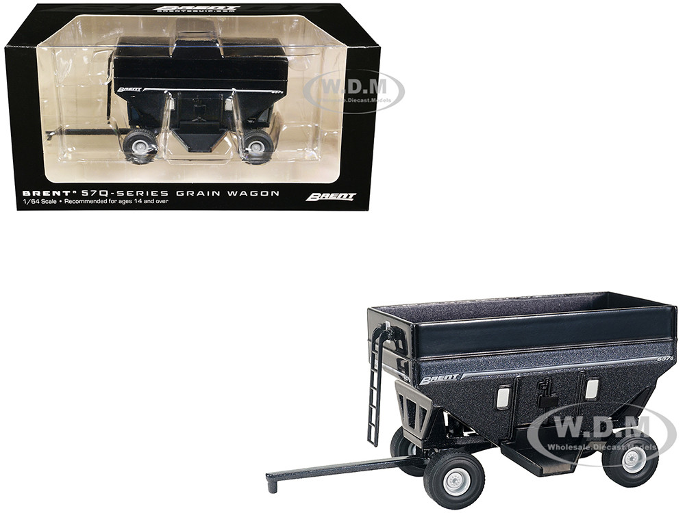Brent 657Q Grain Train Wagon Black Metallic 1/64 Diecast Model by SpecCast diecast model