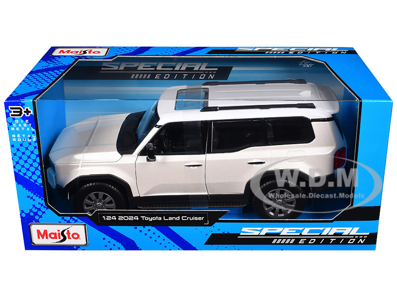 2024 Toyota Land Cruiser Pearl White Metallic with White Top "Special Edition" Series 1/24 Diecast Model Car by Maisto diecast model