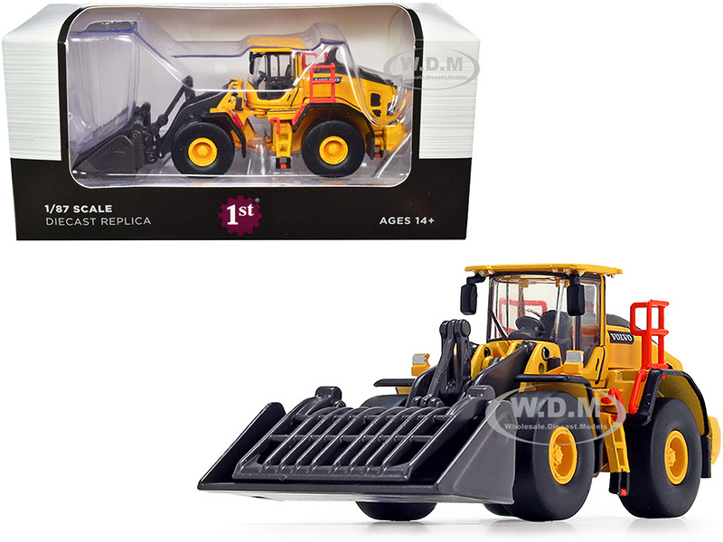 Volvo L180H Refuse Wheel Loader 1/87 (HO) Diecast Model by First Gear diecast model