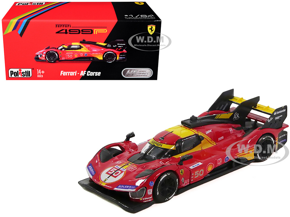 Ferrari 499P #50 Antonio Fuoco - Miguel Molina - Nicklas Nielsen "Ferrari AF Corse" Winner "24 Hours of Le Mans" (2024) 1/64 Diecast Model Car by Polistil diecast model