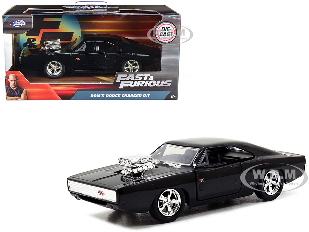 Dom's Dodge Charger R/T Black "Fast & Furious 7" (2015) Movie 1/32 Diecast Model Car by Jada diecast model