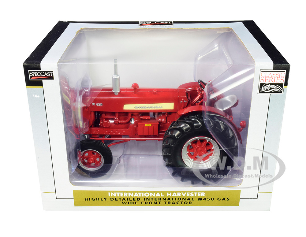 International Harvester Farmall W450 Gas Wide Front Tractor "Classic Series" 1/16 Diecast Model by SpecCast diecast model