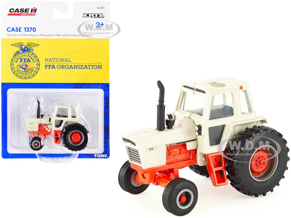 Case 1370 Tractor Beige and Orange with "National FFA Organization" Logo "Case IH Agriculture" Series 1/64 Diecast Model by ERTL TOMY diecast model