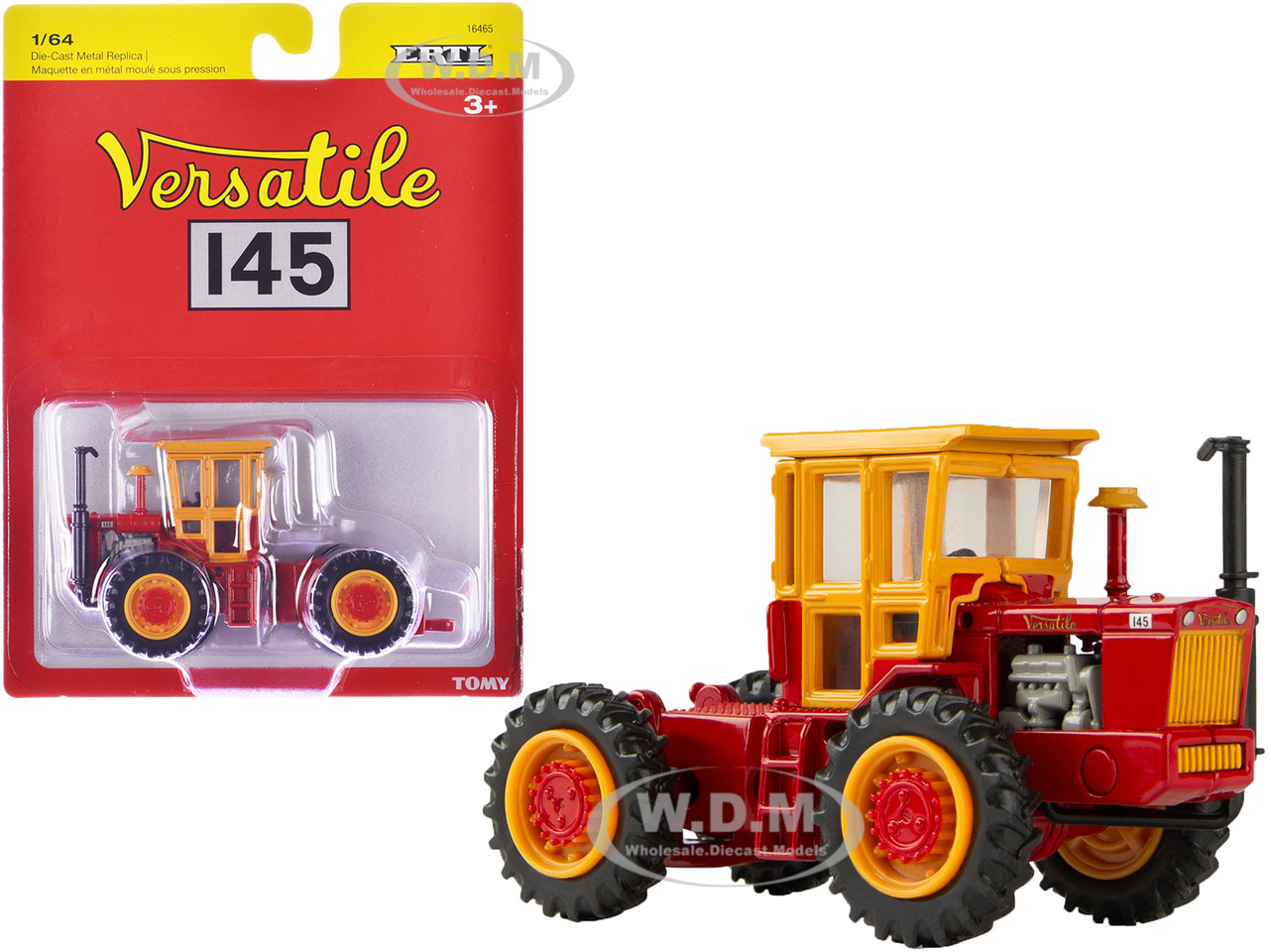 Versatile 145 Tractor Red with Yellow Cabin 1/64 Diecast Model by ERTL TOMY diecast model