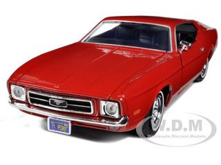 1971 Ford Mustang Sportsroof Red 1/24 Diecast Model Car by Motormax diecast model