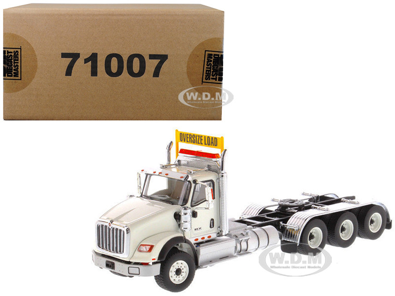International HX620 Day Cab Tridem Tractor White "Transport Series" 1/50 Diecast Model by Diecast Masters diecast model