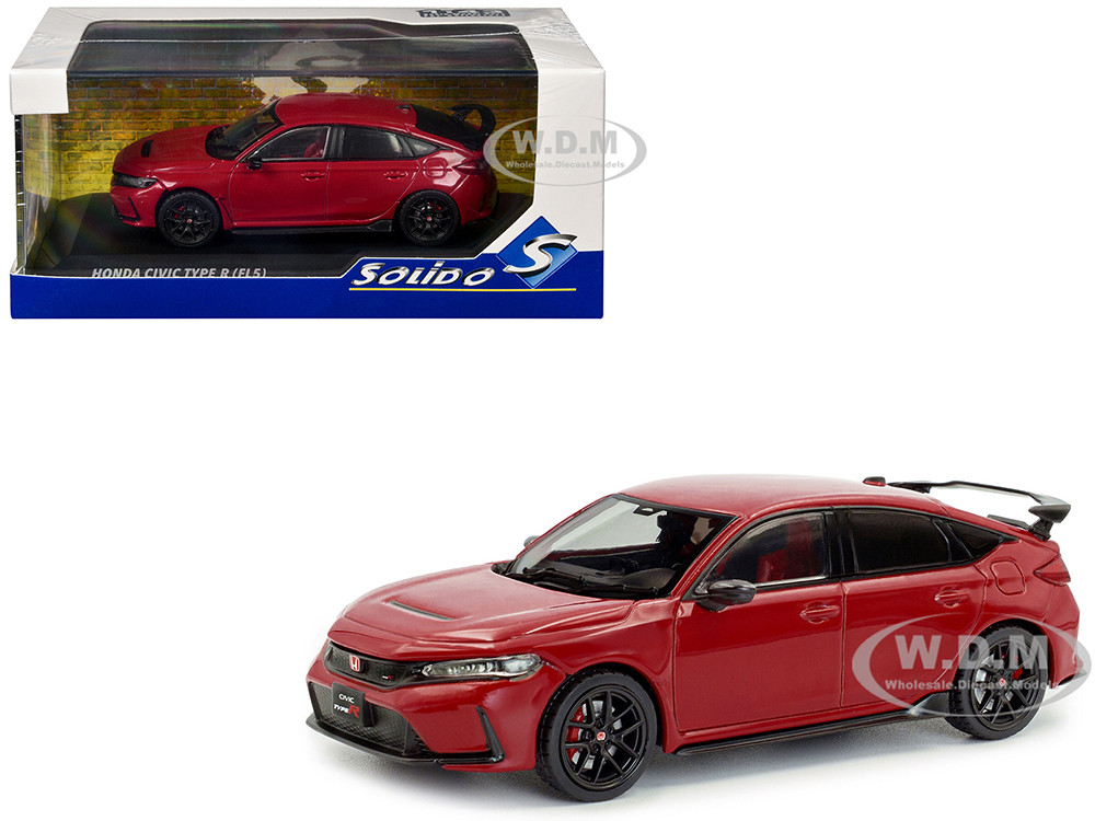2022 Honda Civic Type R Rally Red 1/43 Diecast Model Car by Solido diecast model