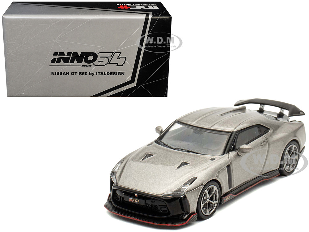 Nissan GT-R50 By ItalDesign Gray Metallic "Indonesia Diecast Expo 2024 Exclusive Edition" 1/64 Diecast Model Car by Inno Models diecast model