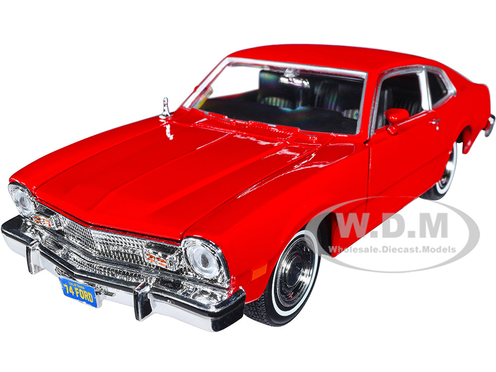 1974 Ford Maverick Red "Forgotten Classics" Series 1/24 Diecast Model Car by Motormax diecast model