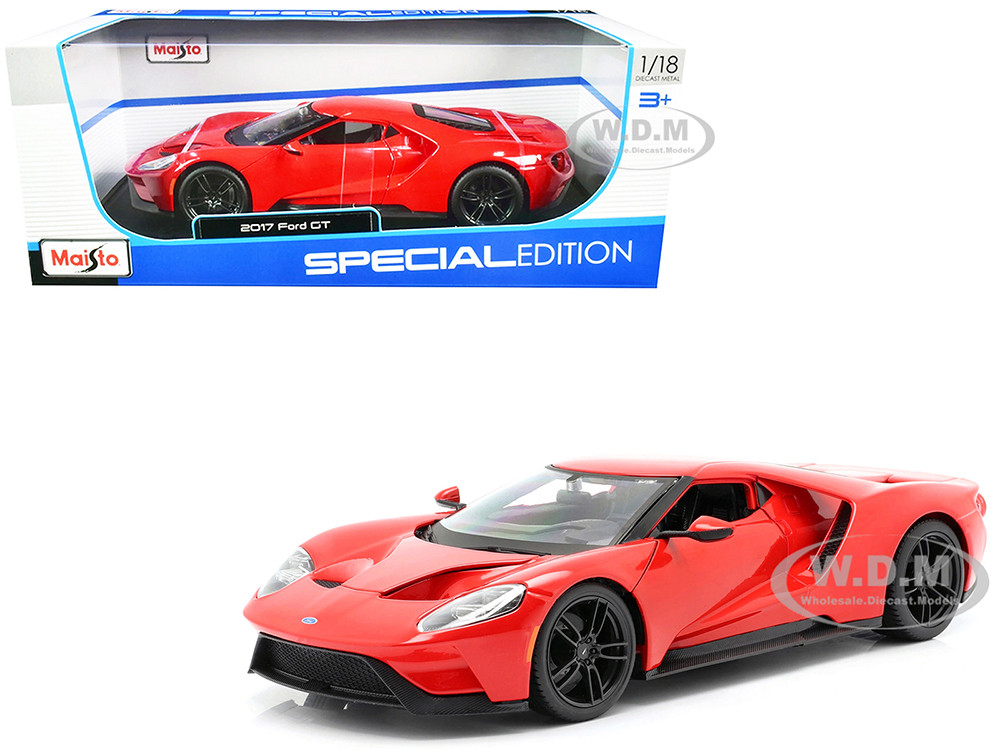 2017 Ford GT Red with Black Wheels "Special Edition" 1/18 Diecast Model Car by Maisto diecast model