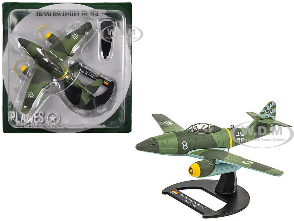 Messerschmitt Me 262 Fighter Aircraft "White 8, 258 aerial victory ace Walter Nowotny, Kommando Nowotny, Germany" (1944) German Luftwaffe 1/72 Diecast Model Airplane by Luppa diecast model