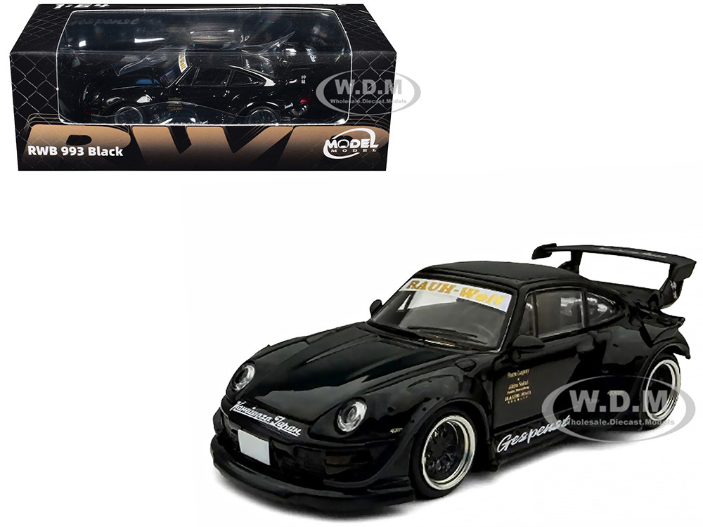 RWB 993 "Gespenst" Black 1/64 Diecast Model Car by Model Model diecast model