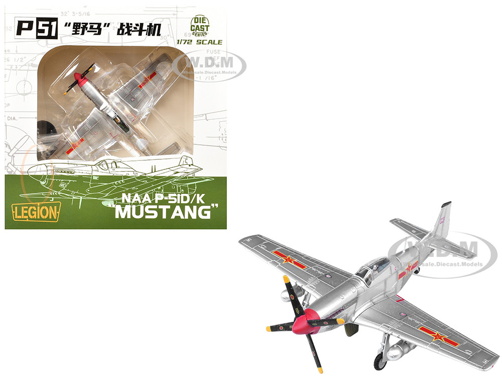 North American P-51D Mustang Aircraft "Captured from Chinese Nationalist Forces, Chinese People's Revolution Military Museum" People's Liberation Army Air Force 1/72 Diecast Model Airplane by Legion diecast model