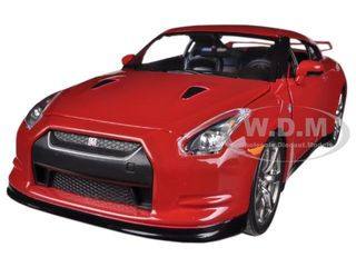 2009 Nissan GT-R R35 Red 1/24 Diecast Car Model by Jada diecast model