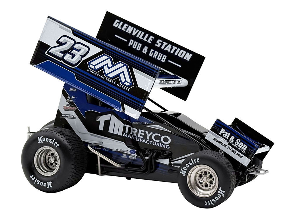 Winged Sprint Car #23 Chase Dietz "Treyco Manufacturing - Mountain Ridge Metals" (2026) 1/18 Diecast Model Car by ACME diecast model