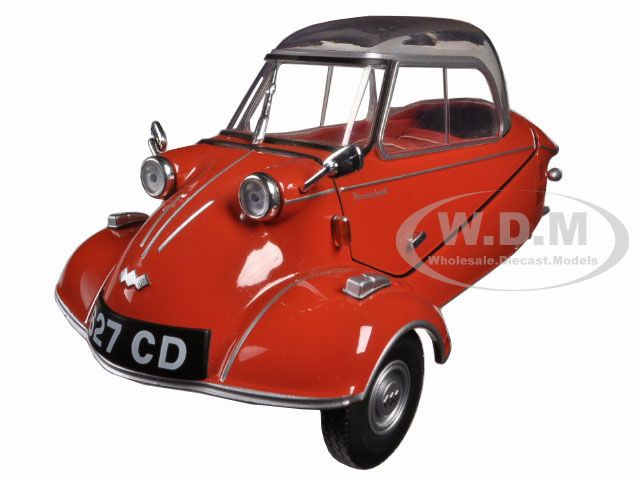 Messerschmitt KR200 Bubble Car Sardinian Red 1/18 Diecast Model Car by Oxford Diecast diecast model